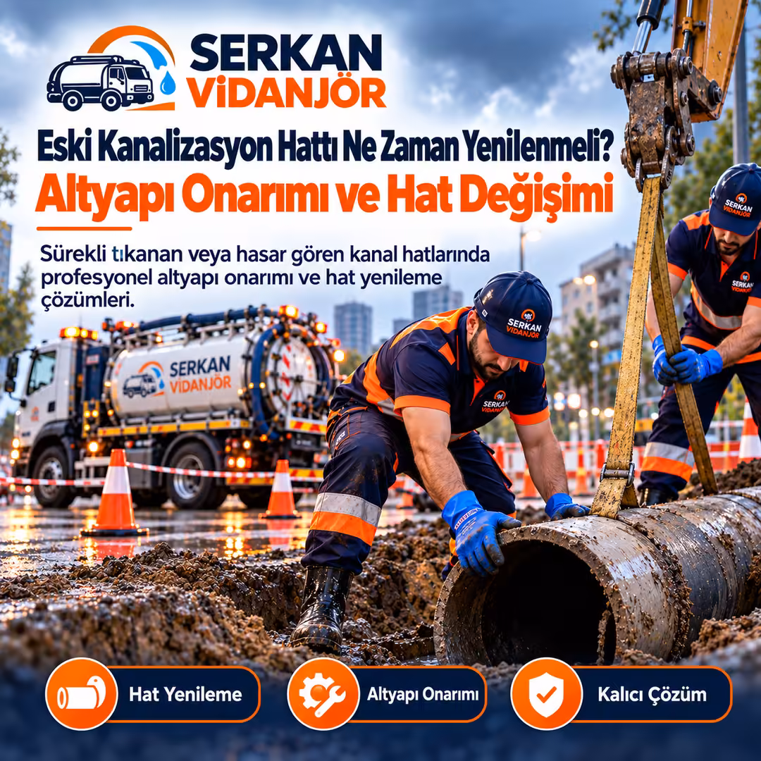 Eski Kanalizasyon Hattı Ne Zaman Yenilenmeli? Altyapı Onarımı ve Hat Değişimi