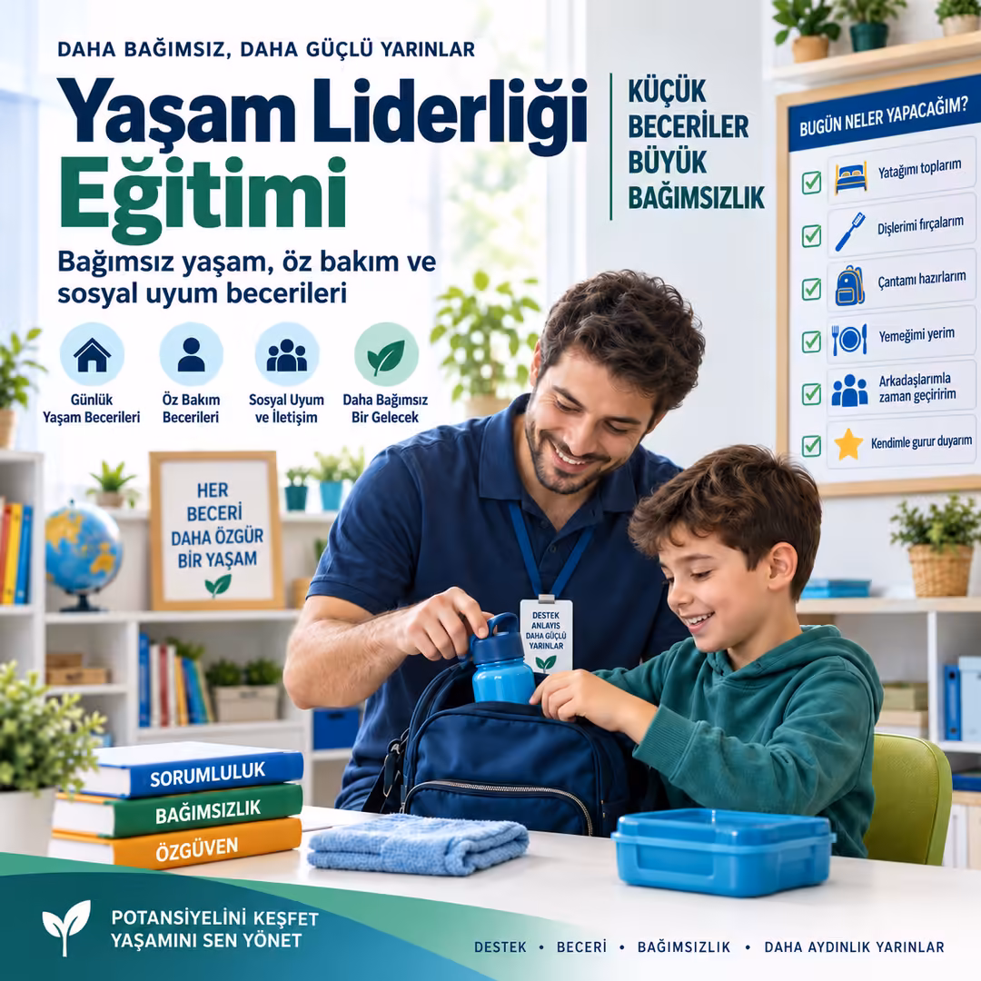 Yaşam Liderliği Eğitimi  Bağımsız yaşam, öz bakım ve sosyal uyum becerileri