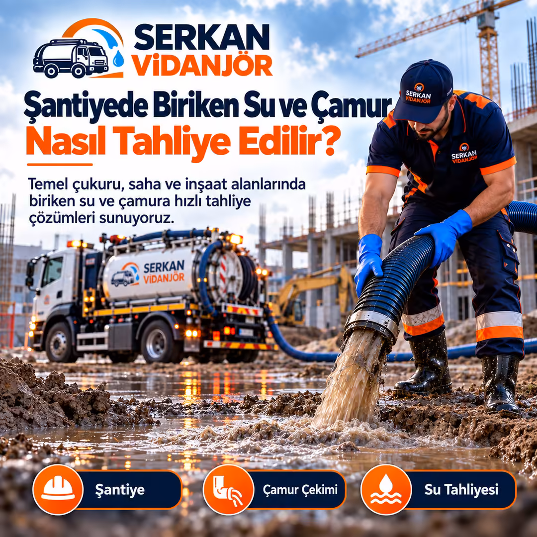 Şantiyede Biriken Su ve Çamur Nasıl Tahliye Edilir?