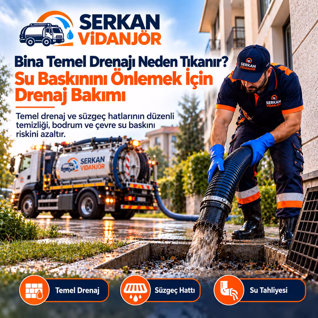 Bina Temel Drenajı Neden Tıkanır? Su Baskınını Önlemek İçin Drenaj Bakımı