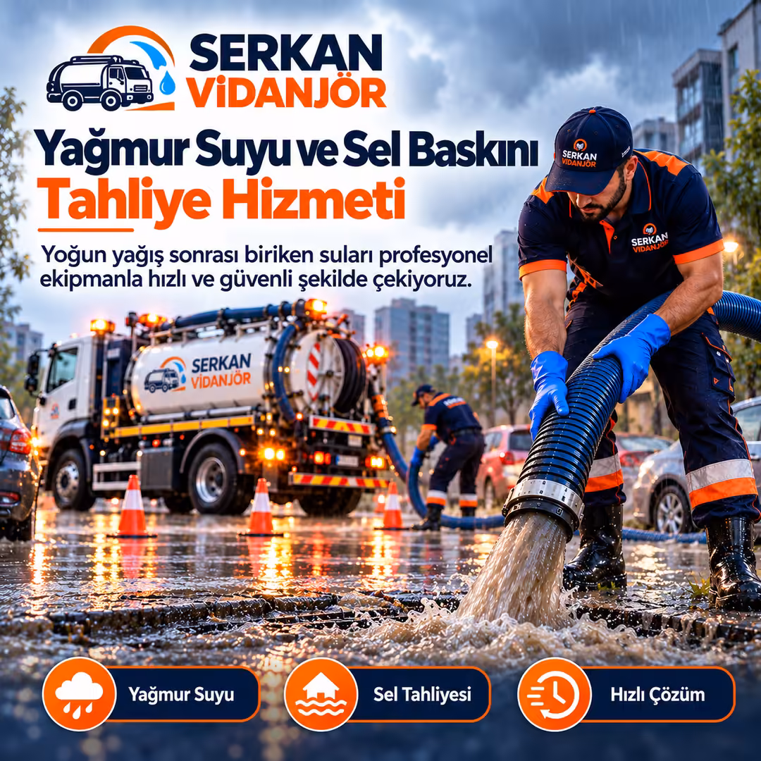 Yoğun Yağmur Sonrası Biriken Su Nasıl Çekilir? Sel ve Yağmur Suyu Tahliyesi