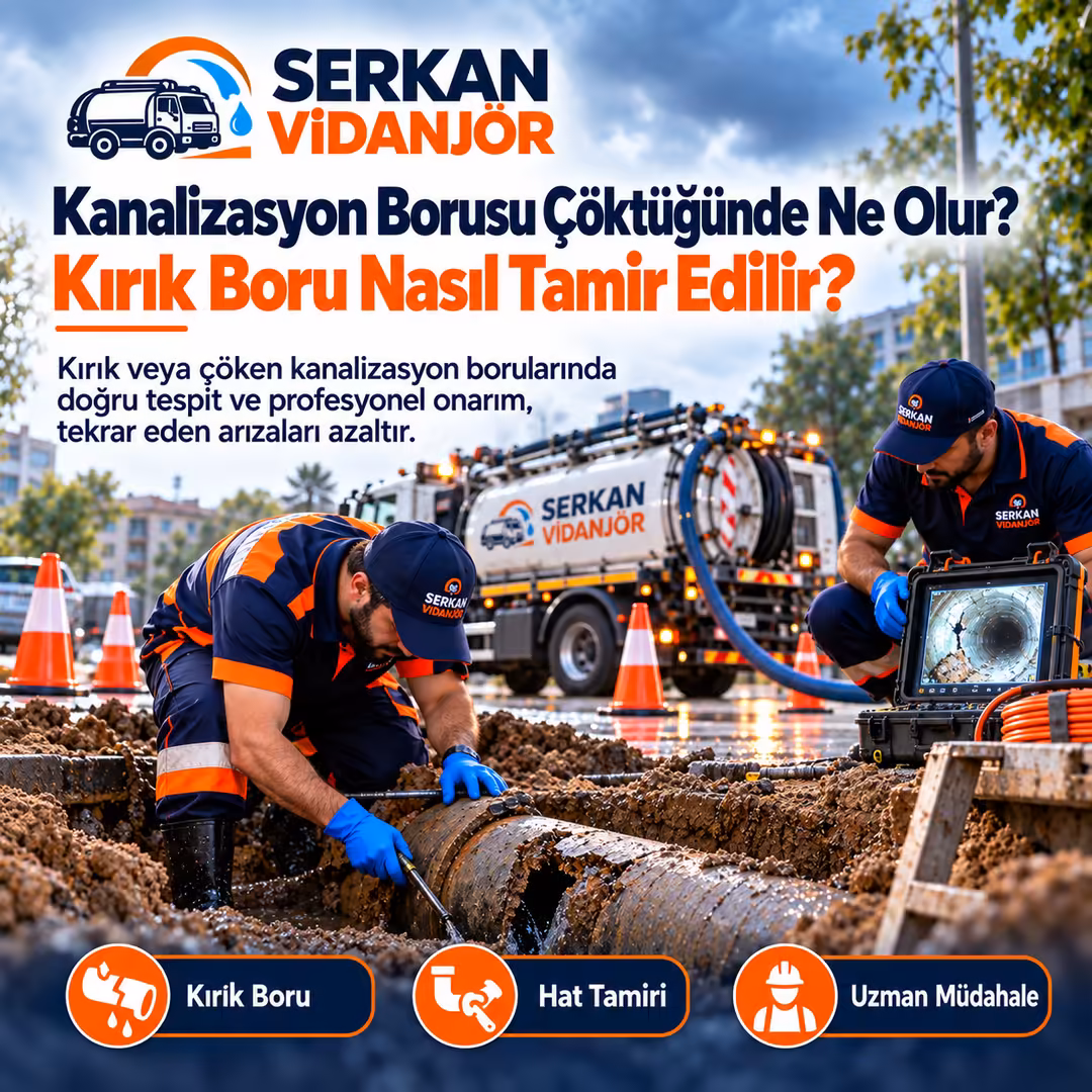 Kanalizasyon Borusu Çöktüğünde Ne Olur? Kırık Boru Nasıl Tamir Edilir?