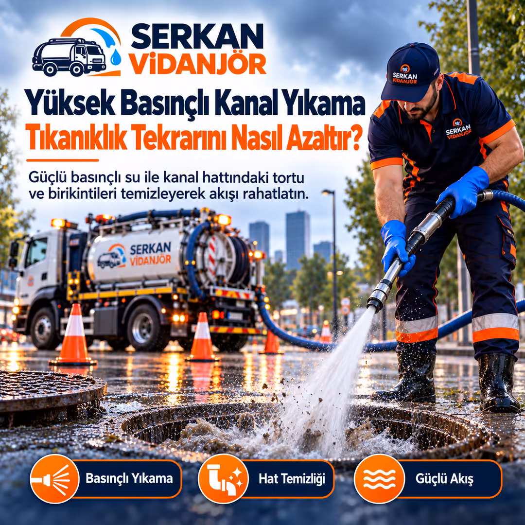 Yüksek Basınçlı Kanal Yıkama Nedir? Tıkanıklık Tekrarını Nasıl Azaltır?