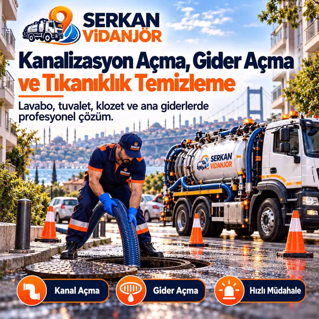 İstanbul Kanalizasyon Açma, Gider Açma ve Tıkanıklık Temizleme Hizmetleri