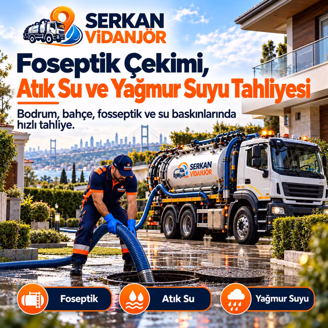Foseptik Çekimi, Atık Su ve Yağmur Suyu Tahliyesi