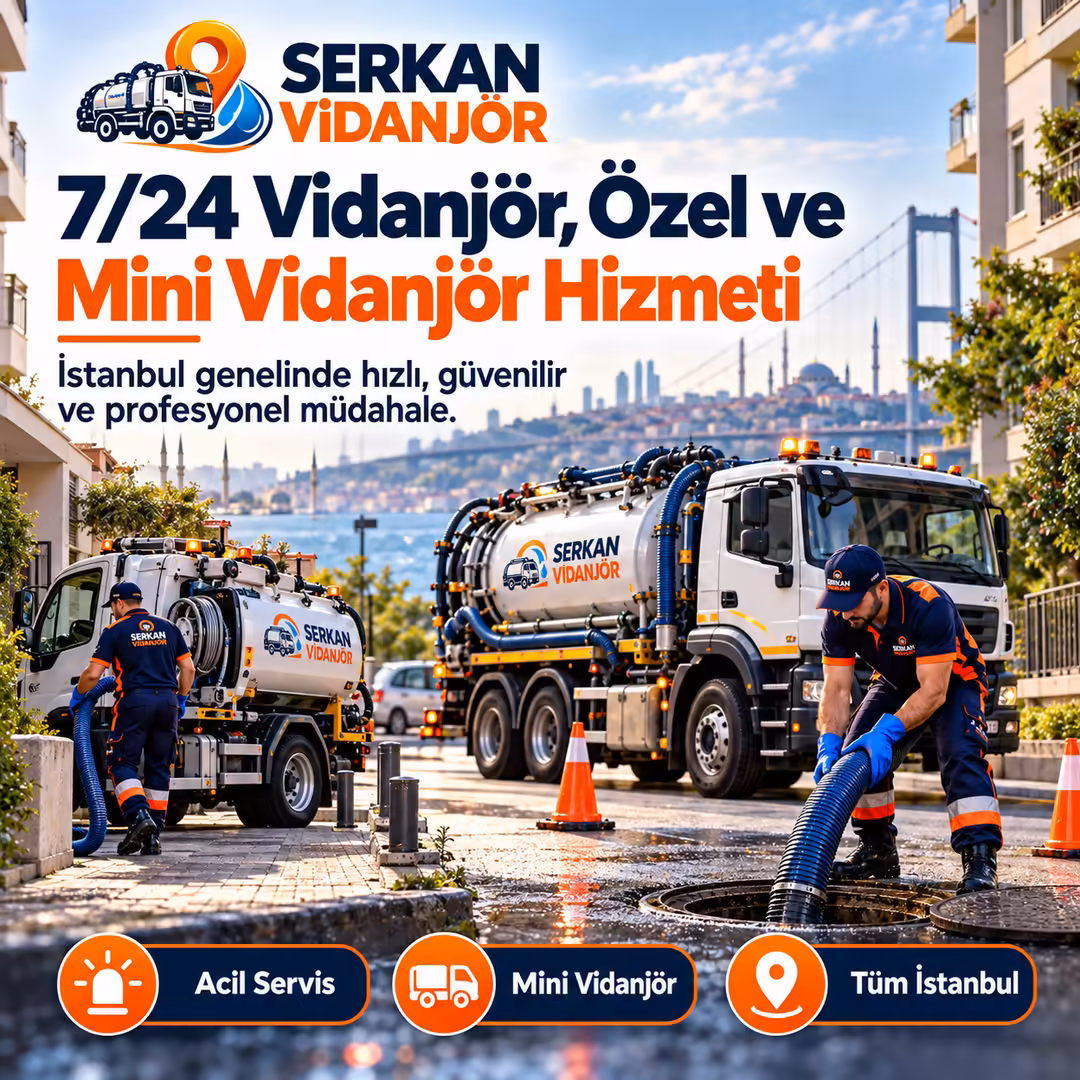 İstanbul’da 7/24 Vidanjör, Özel Vidanjör ve Mini Vidanjör Hizmeti