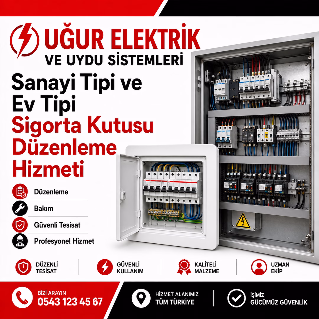 Sanayi Tipi ve Ev Tipi Sigorta Kutusu Düzenleme Hizmeti