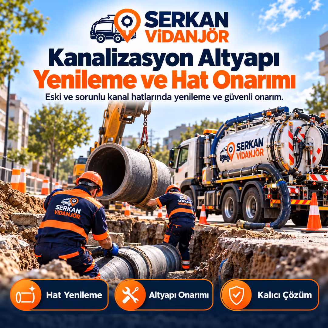 Kanalizasyon Altyapı Yenileme ve Hat Onarımı