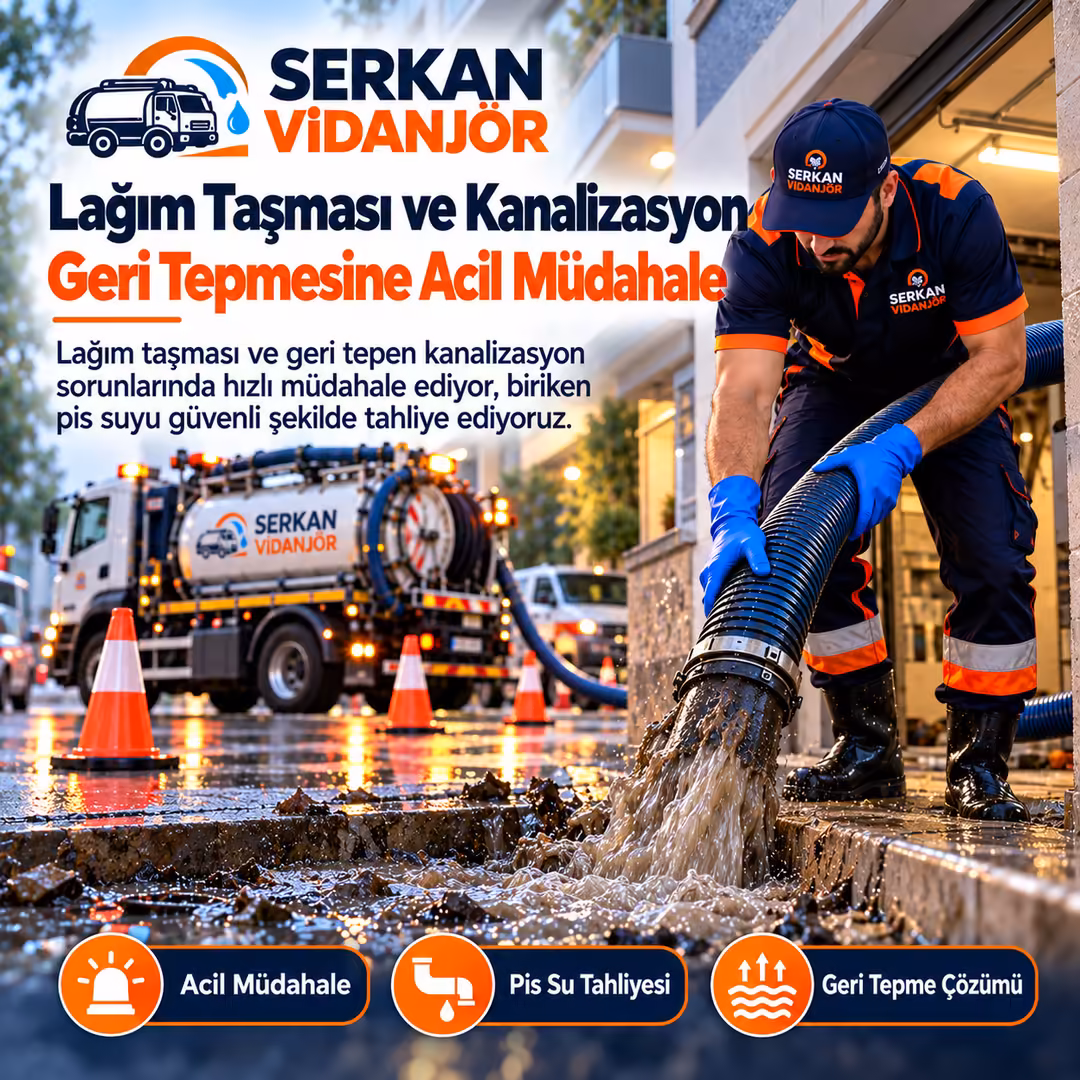Lağım Taşması ve Kanalizasyon Geri Tepmesine Acil Müdahale