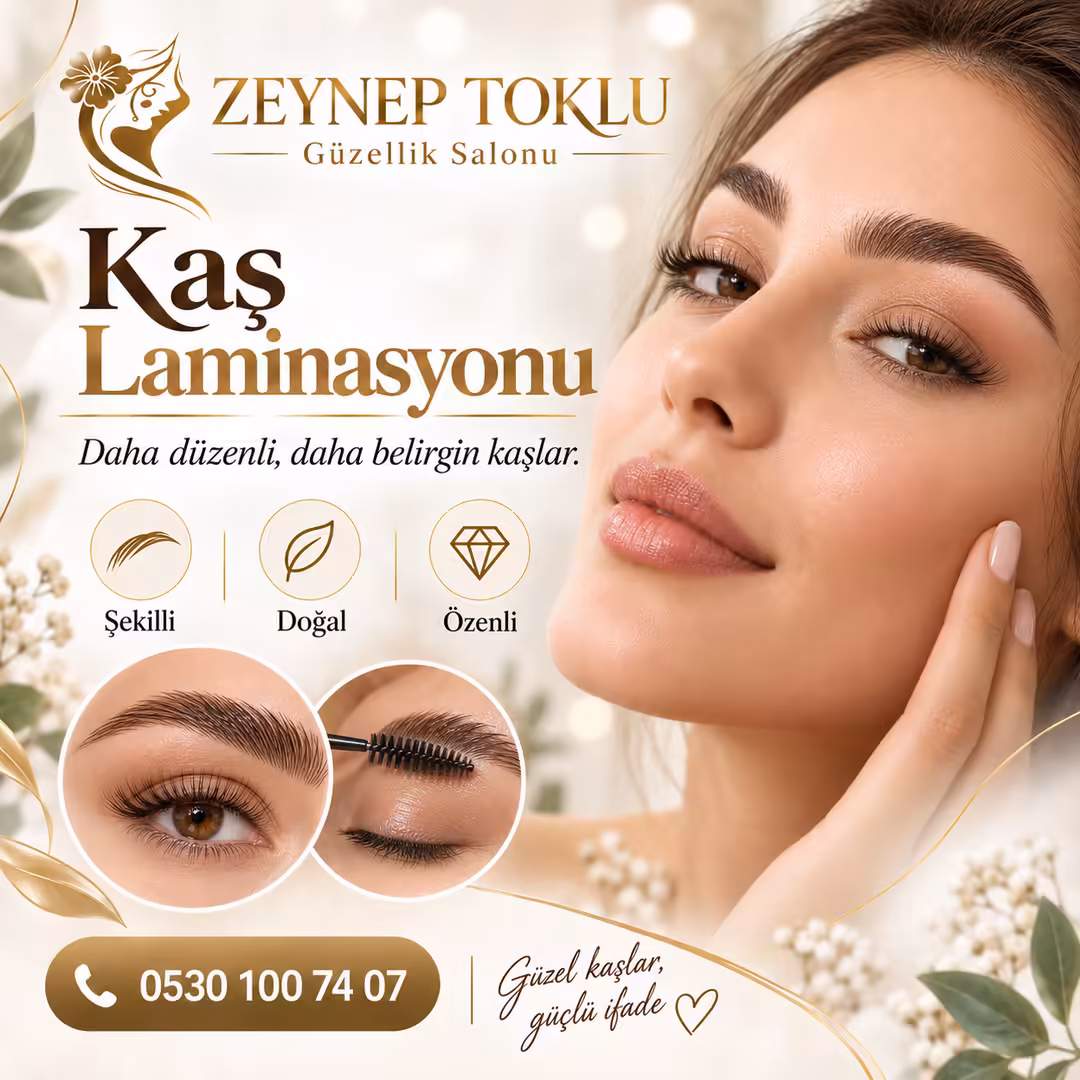 Kaş Laminasyonu – Daha Düzenli ve Belirgin Kaş Görünümü