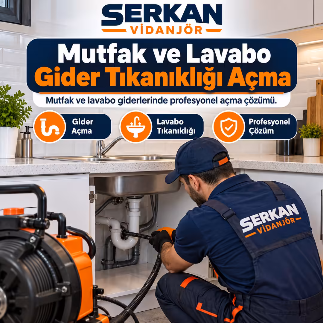 Mutfak ve Lavabo Gider Tıkanıklığı Açma
