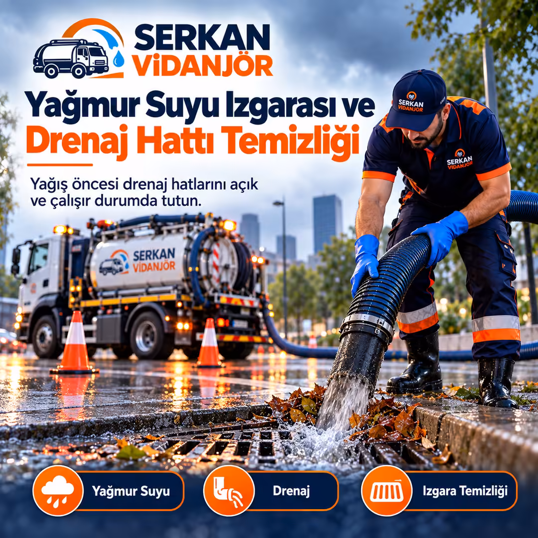 Yağmur Suyu Izgarası ve Drenaj Hattı Temizliği