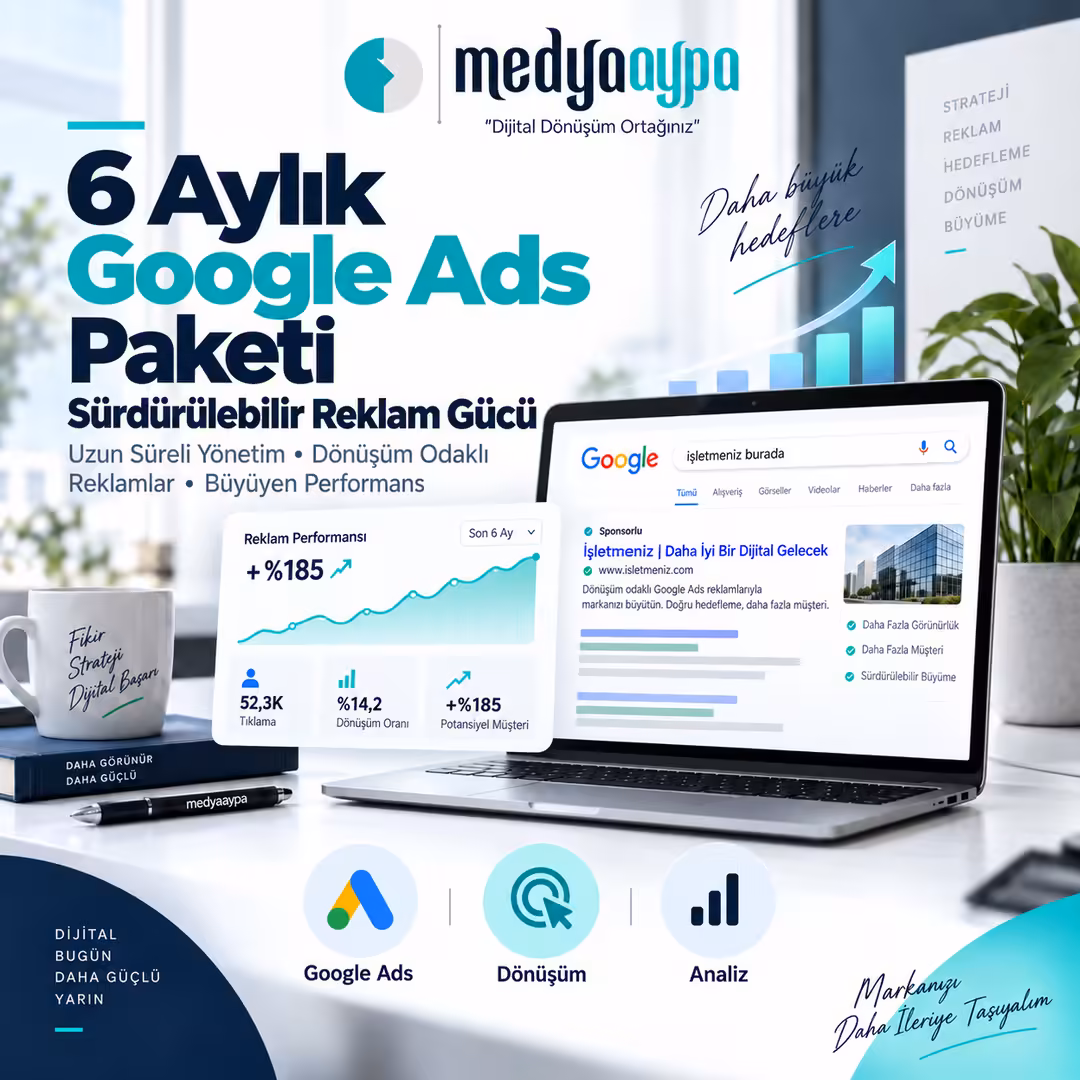 Medya Aypa 6 Aylık Google Ads Reklam Paketi